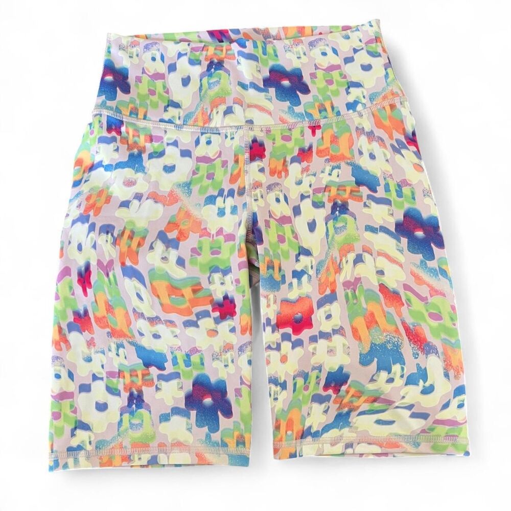Fabletics Women's Multicolored Biker Shorts